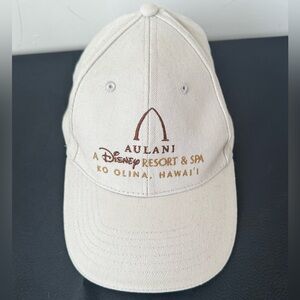 Disney Aulani Resort & Spa Beige Hat with Brown Embroidery